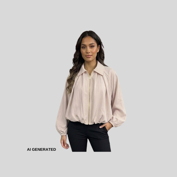 Elegante Bomberjacke im Oversize-Schnitt