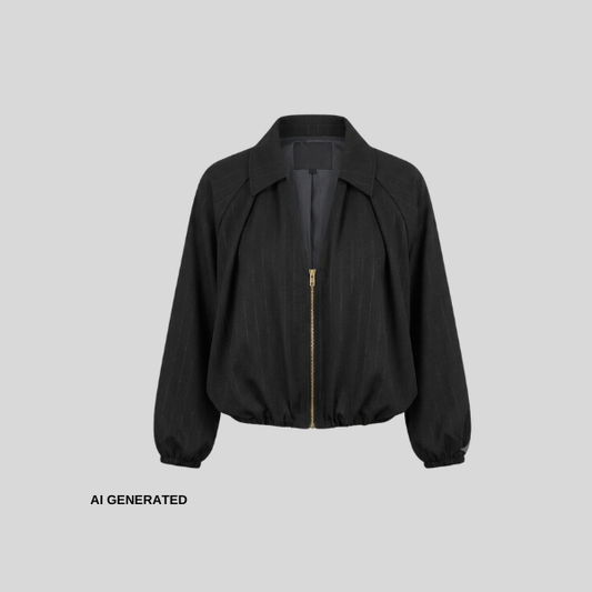 Elegante Bomberjacke im Oversize-Schnitt
